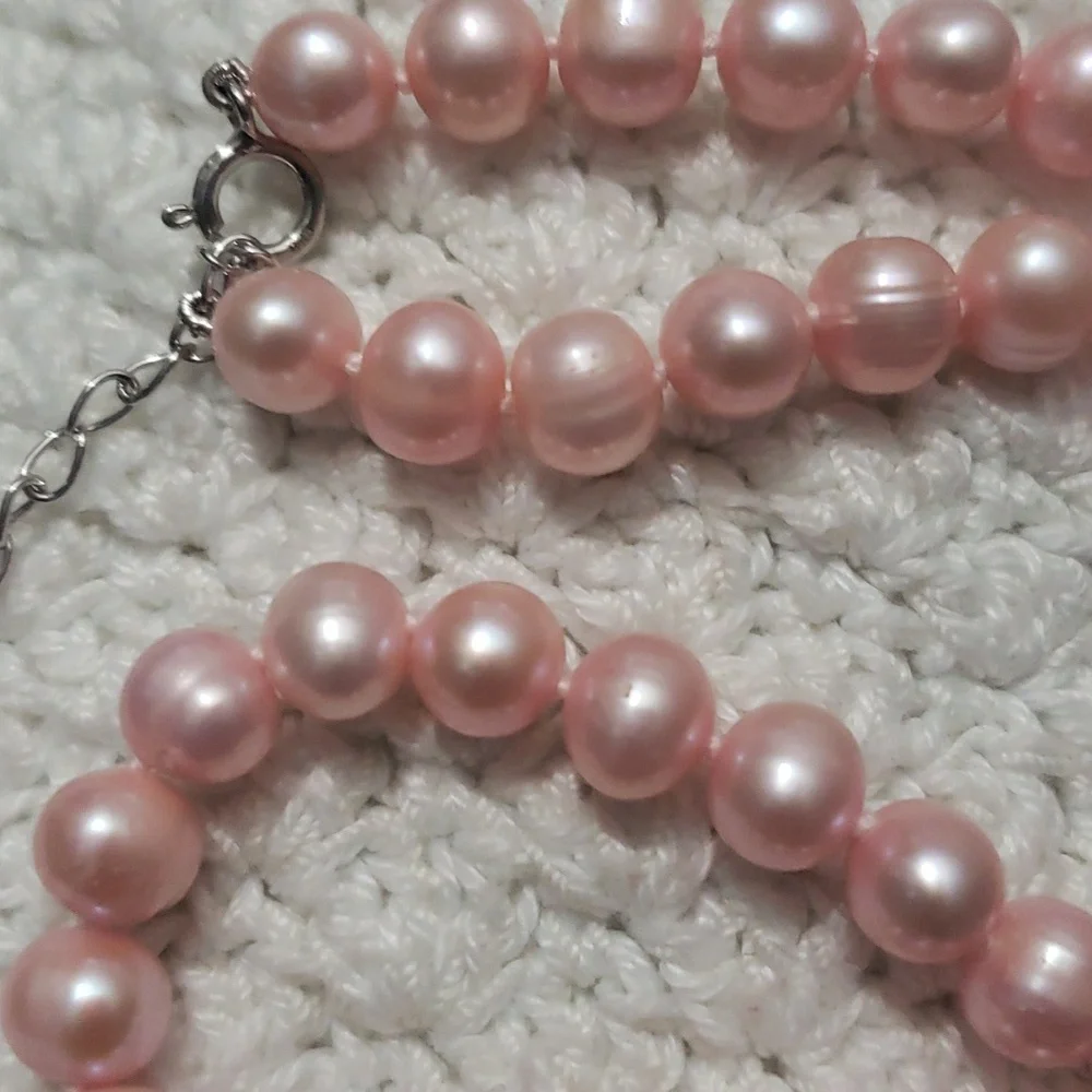Pink Pearl chocker - Picture 7 of 8